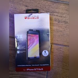 ZAGG IPHONE 8/7/6s/6 SCREEN PROTECTOR GLASS PLUS BRAND NEW UNOPENED BOX